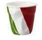 6 Gobelets froissés en porcelaine Drapeau Italie -