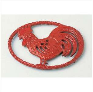 Dessous de plat ovale coq Rouge - Chasseur