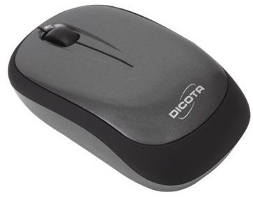 Dicota Flat - souris - USB - gris