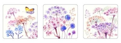 Coffret de 6 dessous de verre Azur Coffret de 6 dessous de verre