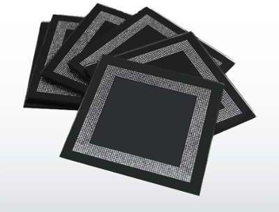 Dessous de verre black strass Dessous de verre black strass