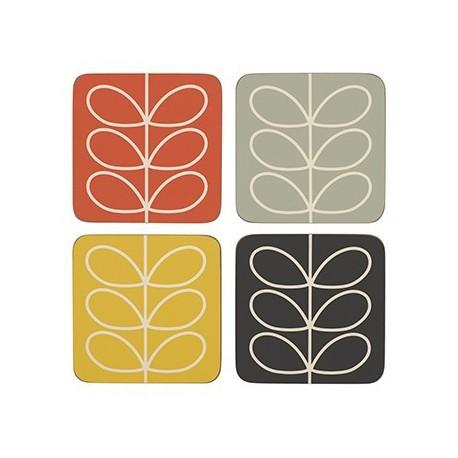 Lot de 4 dessous de verre Stem Orla Kiely
