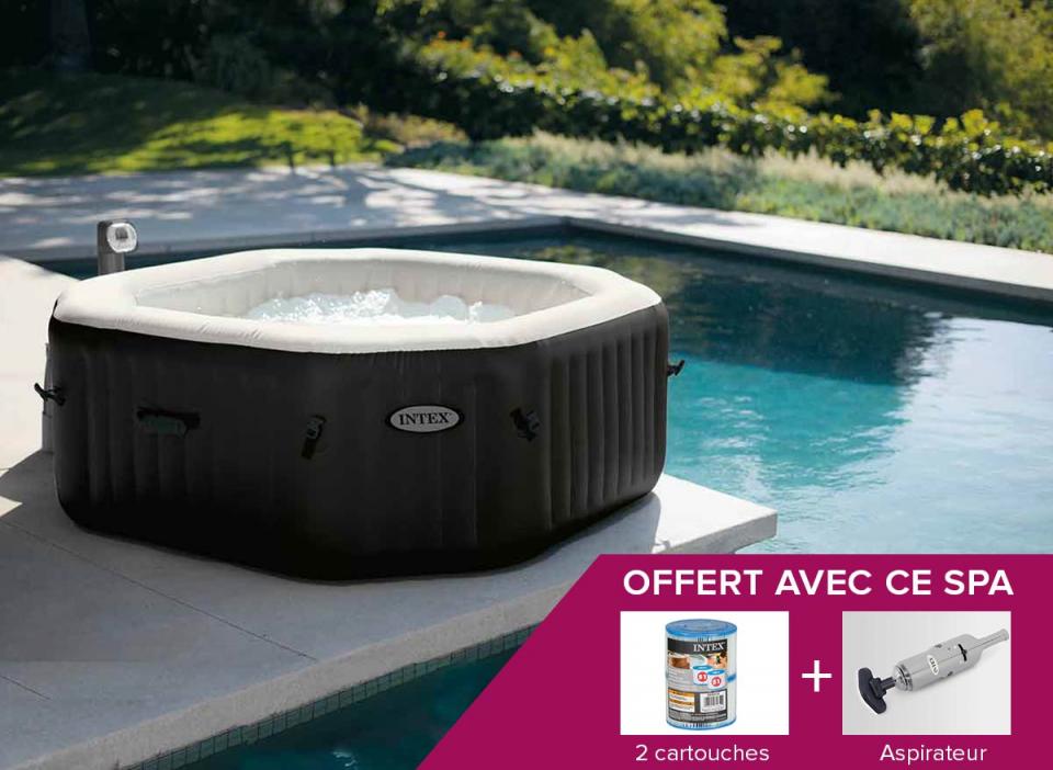 Spa gonflable Intex PureSpa octogonal Bulles + Jet