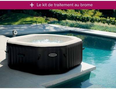 Spa gonflable Intex PureSpa octogonal Bulles + Jet