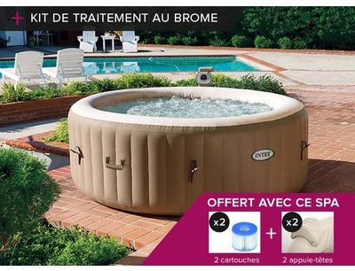 Spa gonflable Intex PureSpa rond Bulles 4 places +