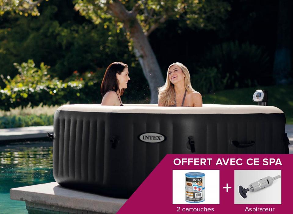 Spa gonflable Intex PureSpa octogonal Bulles + Jet