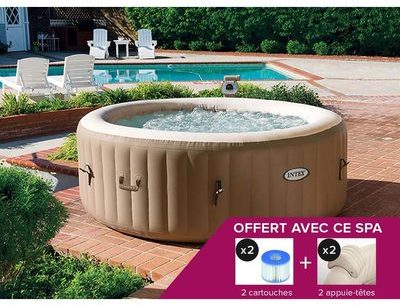 Spa gonflable Intex PureSpa rond Bulles 4 places