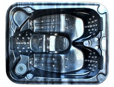 Spa 3 personnes FIDJI II noir - 65 jets - L199 P85 Spa 3 personnes FIDJI II noir
