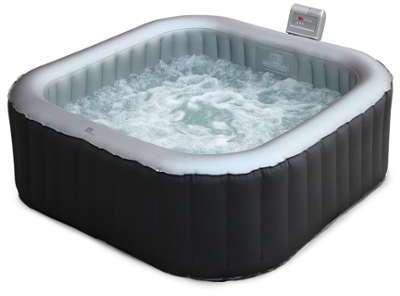 Spa gonflable carré Toronto anthracite, 6 personne