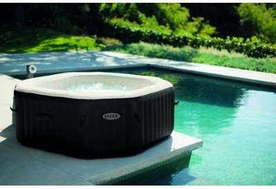 Pure spa 4 places octogonal bulles + jets + ecosté