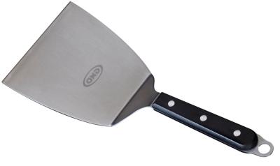 Spatule coudée en inox,