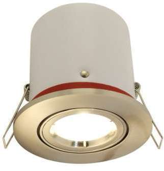 Spot orientable acier brossé BBC Avec spot LED GU1