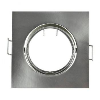 Support Orientable Carré 84 Argent brossé
