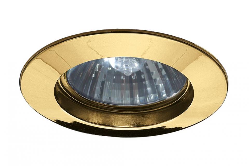 Encastré standard alu doré IP44 230V sans ampoule