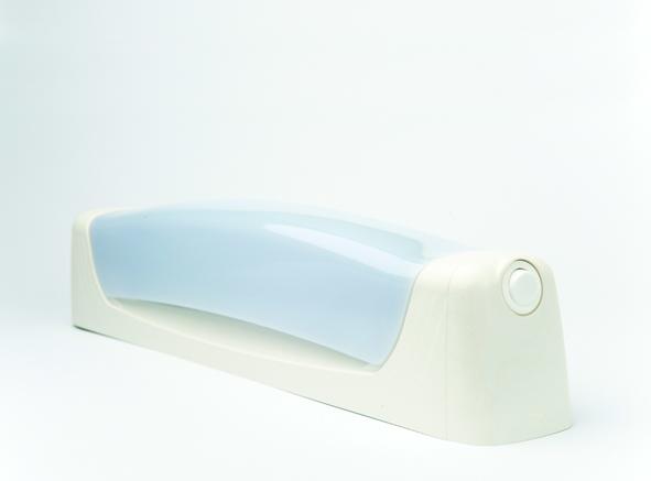 Applique murale LENN tube lino Led 6w IP24 blanc +