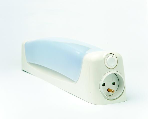 Applique murale LENN tube lino Led 6w IP21 blanc +