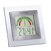 Station thermo-hygro cadre transparent