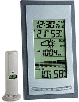 Station Météo Thermo hygro design alu en IT TFA T351078-10 Station Météo Thermo hygro