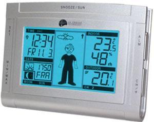 Réveil météo et thermomètre avec Miss Météo ou Monsieur Réveil météo et thermomètre
