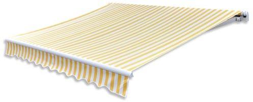 VidaXL Store banne 300 x 250 cm jaune et blanc