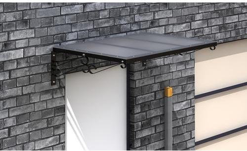 VidaXL Auvent marquise fer pour porte d entrée