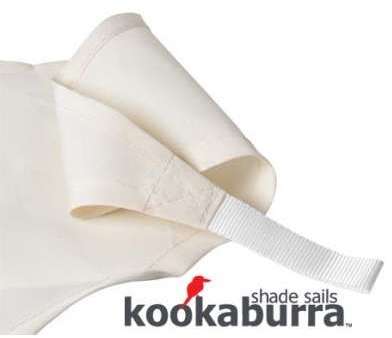 Voile d Ombrage Ivoire Carré 3m - Déperlant - 140g Voile d Ombrage Ivoire Carré