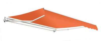 Store Banne Budget Manuel - Terracotta - 2,5m x 2m
