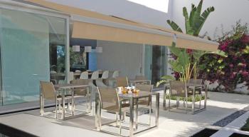 Stores bannes monobloc Manuel - Gris-pierre métall