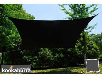 Voile dOmbrage Noir Rectangle 5x4m - Imperméable