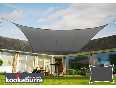 Voile d Ombrage Charbon Rectangle 5x4m - Déperlant Voile d Ombrage Charbon Rectangle