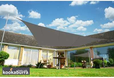 Voile d Ombrage Charbon Rectangle 4x3m - Ajourée - Voile d Ombrage Charbon Rectangle