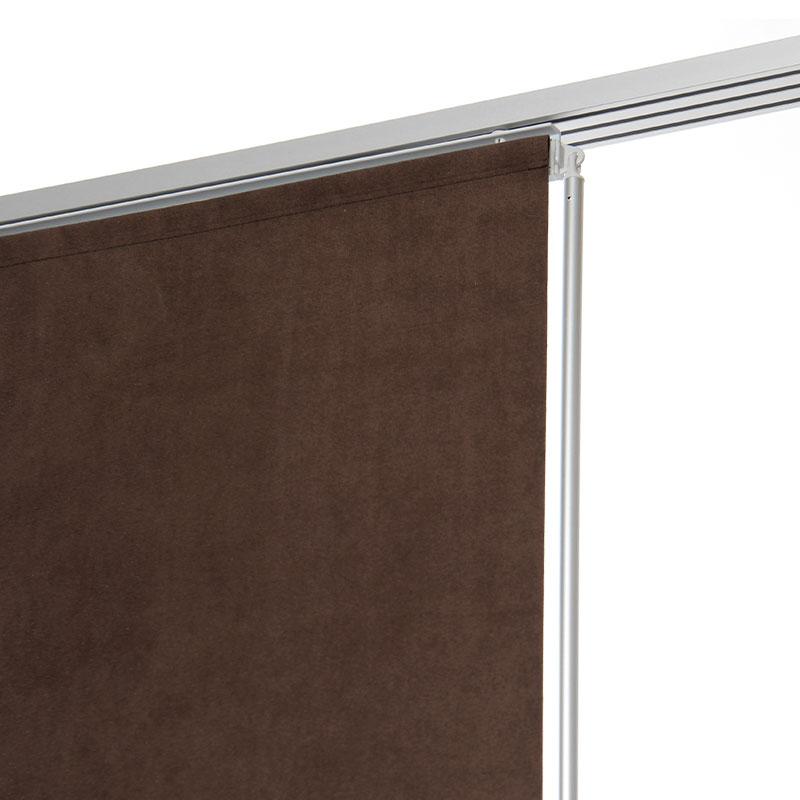 Panneau japonais semi-occultant chocolat uni L45 x