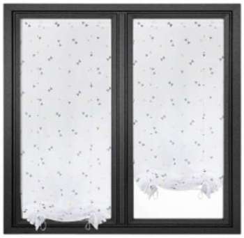 Paire de stores voilages (60 cm) Gala Navy
