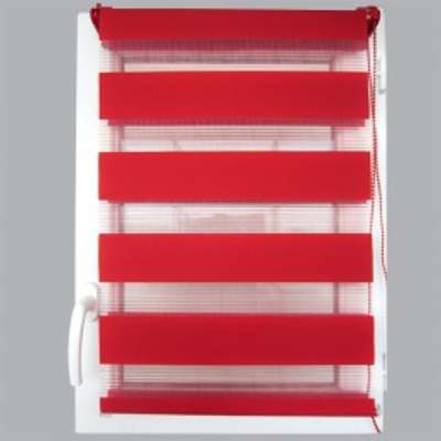 Store enrouleur (45 x H90 cm) Jour / Nuit Rouge