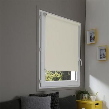 Store enrouleur occultant écru 37x170cm Store enrouleur occultant