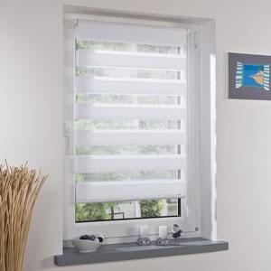 Store jour nuit sans percer enrouleur 60x160cm Bla