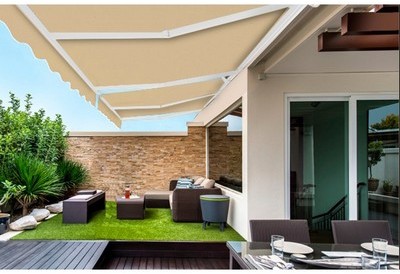 Store banne monobloc manuel 5mx3m-Dune - SOLEIL JA