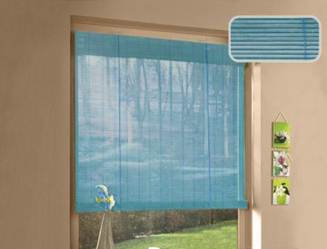 Store Roll Up Bambou Turquoise L35 x 100cm