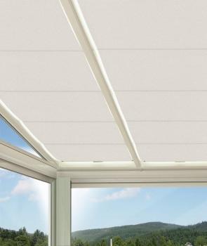 Store vélum pour plafond occultant - Blanc coton