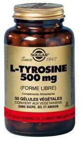 Solgar - L-Tyrosine 500mg 50 gélules végétales