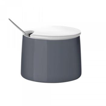 Emma - Sucrier - gris foncé/brillant/0,15l