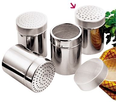 Saupoudreuse à très grosses piqûres - Inox 18/8 -