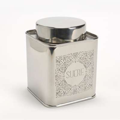 Boîte classique inox sucre Boîte classique inox sucre