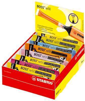 20 recharges pour Stabilo Boss Original coloris assortis 20 recharges pour Stabilo