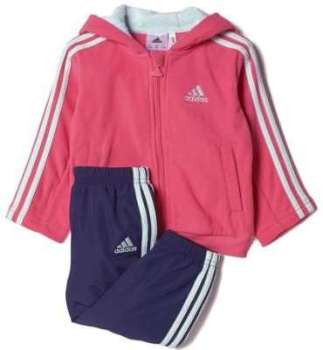 Survêtement Polaire Rose Bébé Fille Adidas Survêtement Polaire Rose Bébé