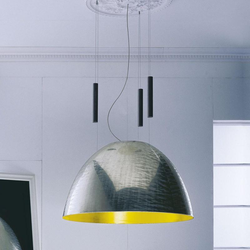 Pierre Ou Paul Ø 120cm -Suspension - or/aluminium/