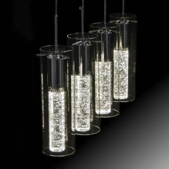 Suspension design cylindre verre New York Suspension design cylindre