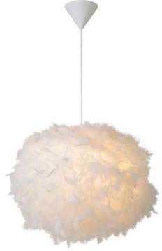 Suspension plumes Goosy Soft D50 cm - Blanc