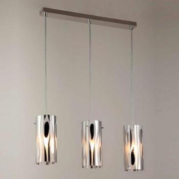 Suspension multiple triple design tube verre (E14) Suspension multiple triple