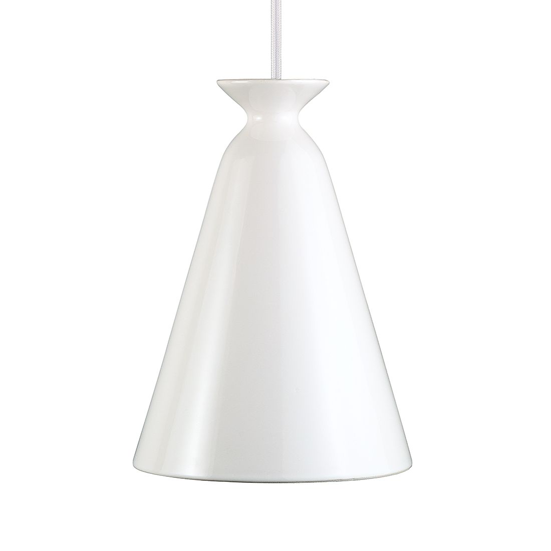 Suspension Curve - Métal Blanc 1 ampoule